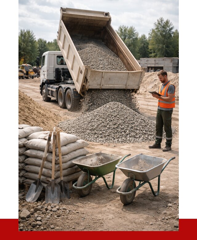 Доставка нерудных материалов в Кимовске от 1237 руб. | ПРОНЕРУДКмв