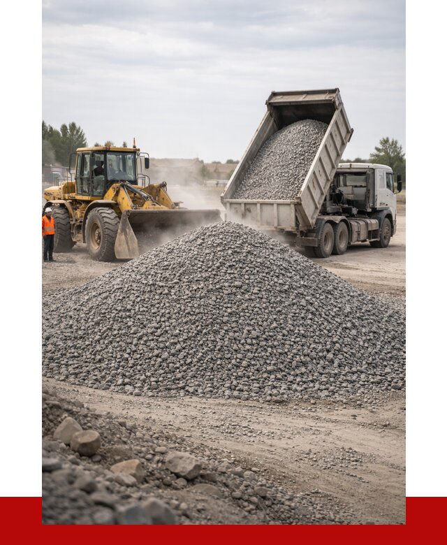 Купить щебень с доставкой в Кимовске от 2577 руб. | ПРОНЕРУДКмв