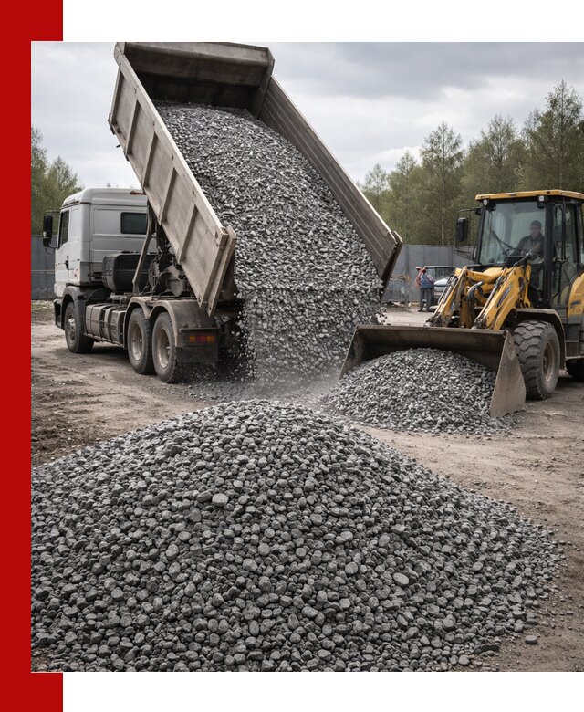Доставка и продажа щебня гранитного в Кимовске