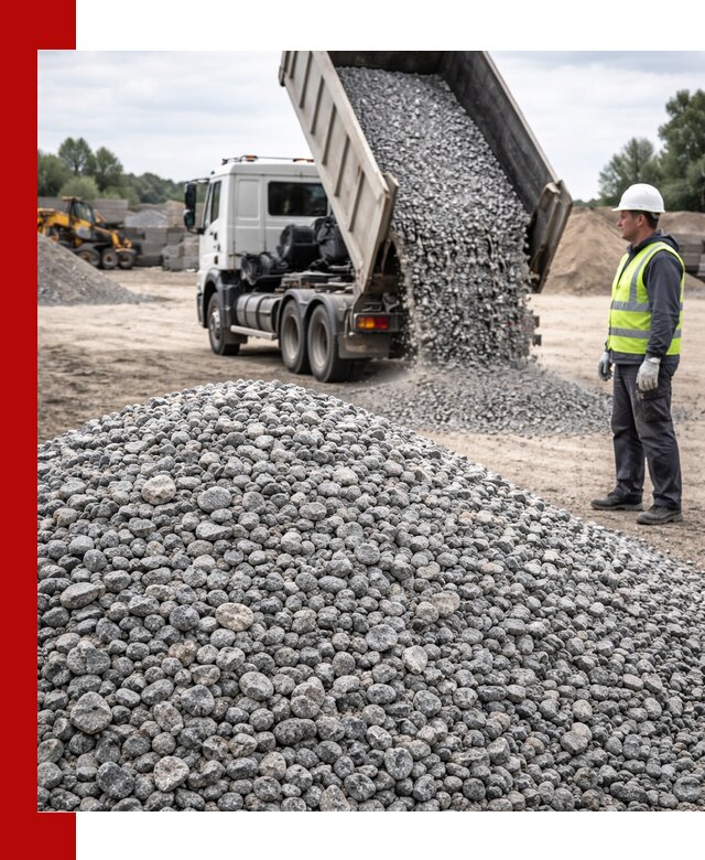 Доставка и продажа гранитного щебня фракции 5-20 в Кимовске