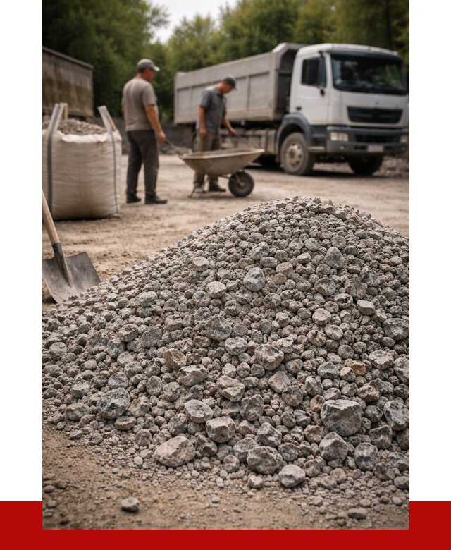 Гранитный щебень фракция 20-40 в Кимовске от 3299 руб. ПРОНЕРУДКмв