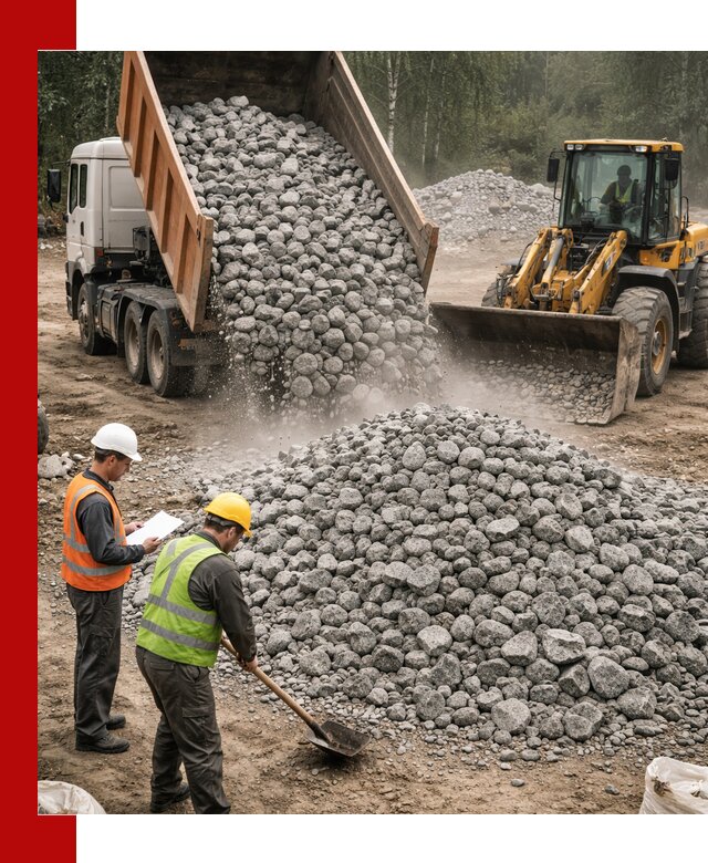 Гранитный щебень фракция 70-150 доставка в Кимовске