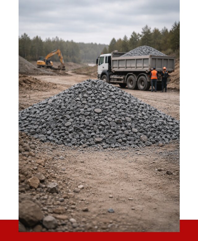 Щебень габбро диабаз фракция 40-70 в Кимовске от 2268 р-ПРОНЕРУДКмв