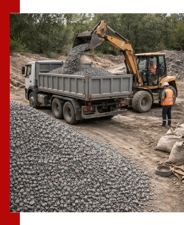 Доставка гравийного щебня в Кимовске оптом и в розницу