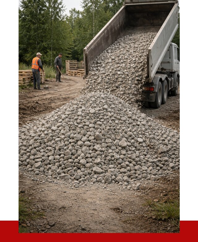 гравийный щебень фракция 70-120 в Кимовске от 2525 р. ПРОНЕРУДКмв