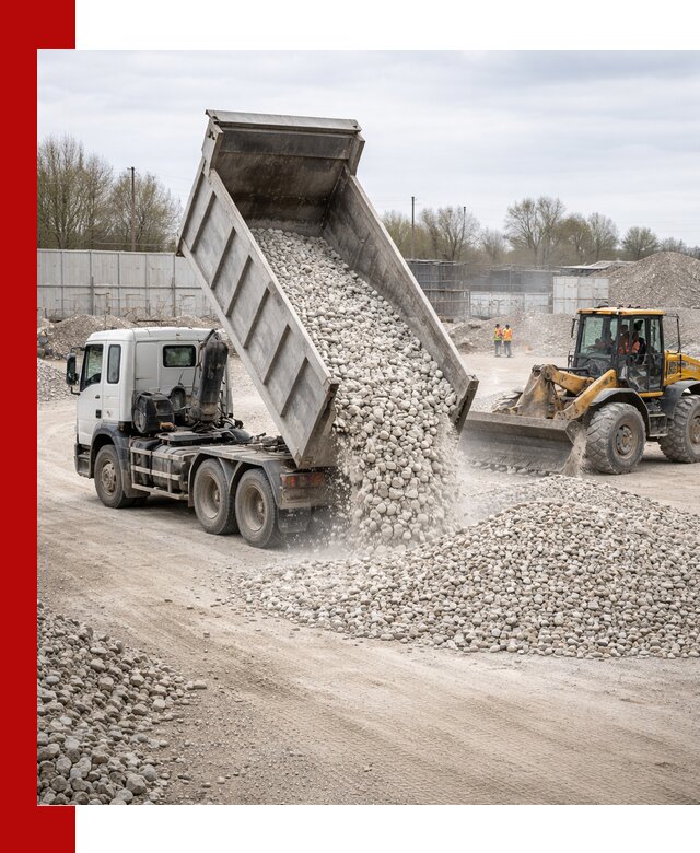 Доставка и продажа известнякового щебня в Кимовске