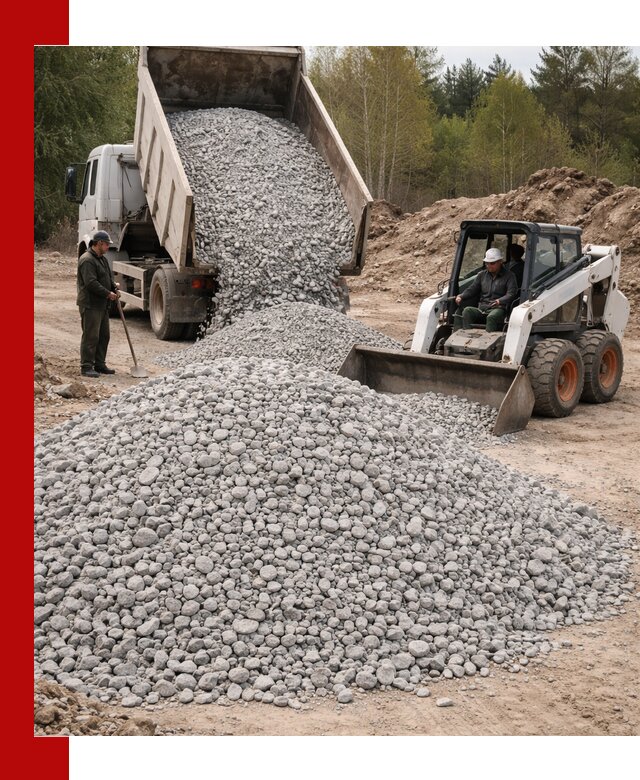 Доставка доломитового щебня в Кимовске напрямую от карьера