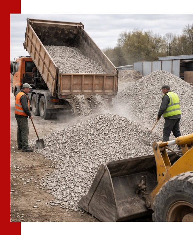 Доломитовый щебень фракции 5-20 с доставкой в Кимовске