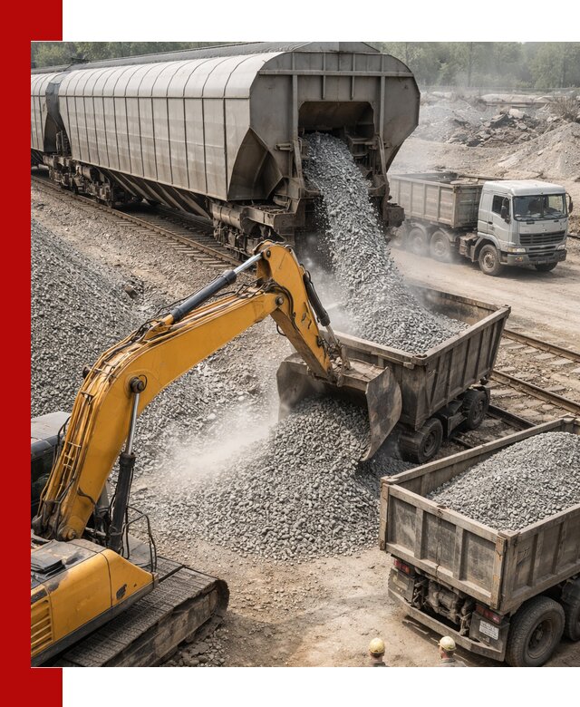 Доставка железнодорожного щебня в Кимовске крупными партиями быстрого отгруза