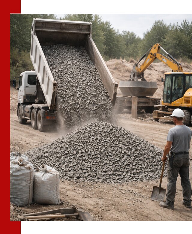 Доставка и продажа бетонного щебня в Кимовске