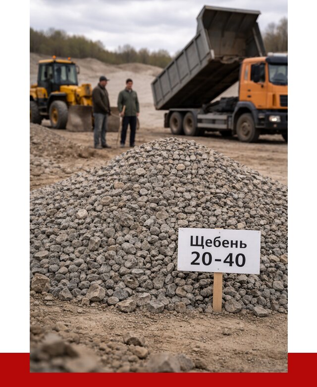 Бетонный щебень фракция 20-40 в Кимовске от 2525 р. | ПРОНЕРУДКмв