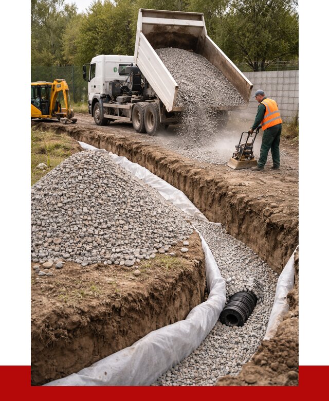 Щебень для дренажа в Кимовске от 1907 р., ПРОНЕРУДКмв доставка