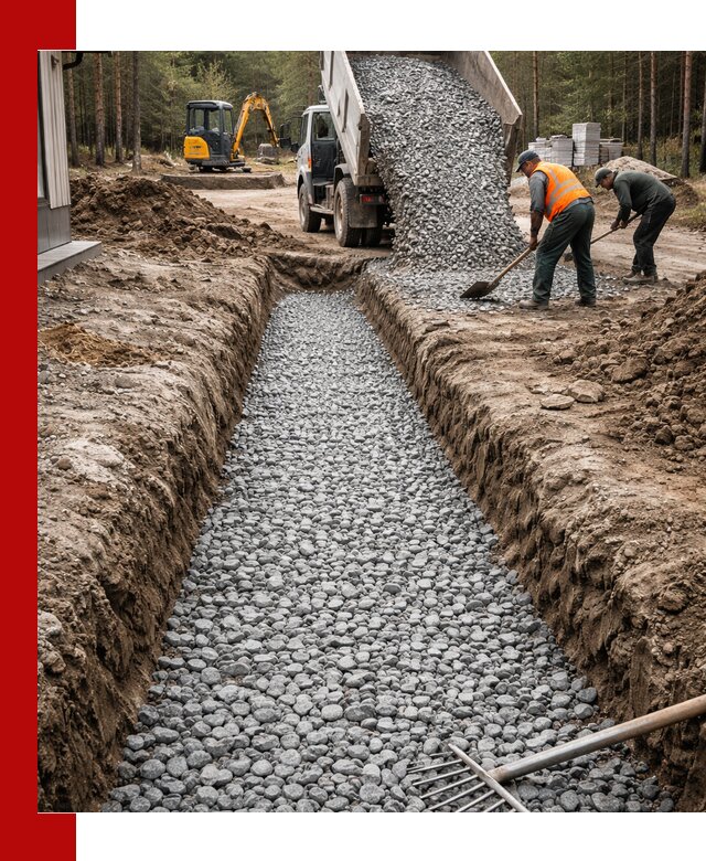 Щебень для дренажа с доставкой в Кимовске высокого качества