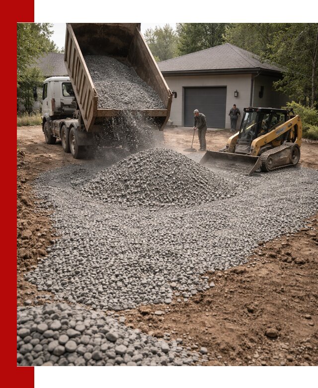 Щебень для парковки в Кимовске: доставка и укладка качественного материала