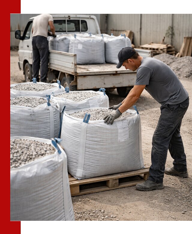 Доставка щебня в мешках по выгодным ценам в Кимовске