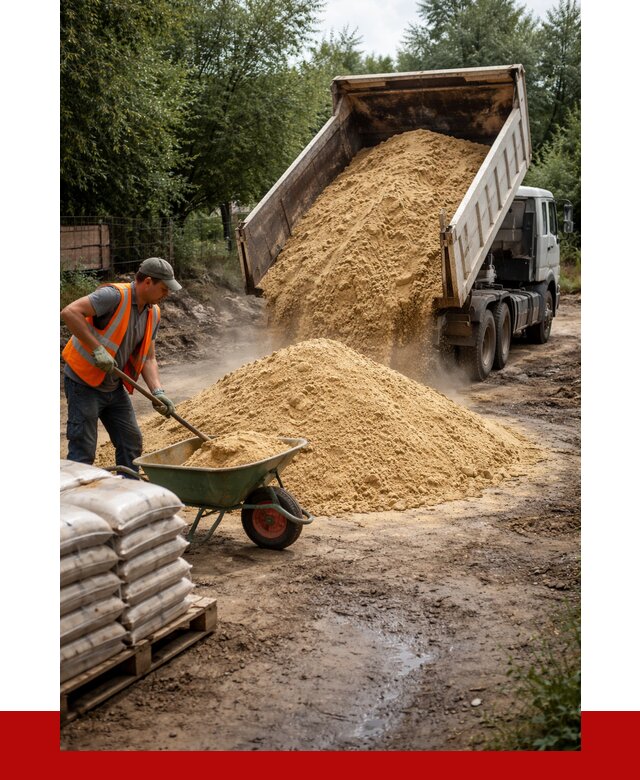 Купить песок с доставкой в Кимовске от 1855 р. | ПРОНЕРУДКмв