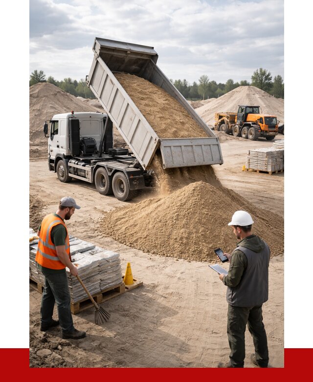 Карьерный песок с доставкой в Кимовске от 3711 р. ПРОНЕРУДКмв
