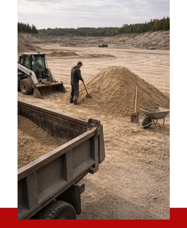 Карьерный песок среднезернистый в Кимовске, от 2268 р. ПРОНЕРУДКмв