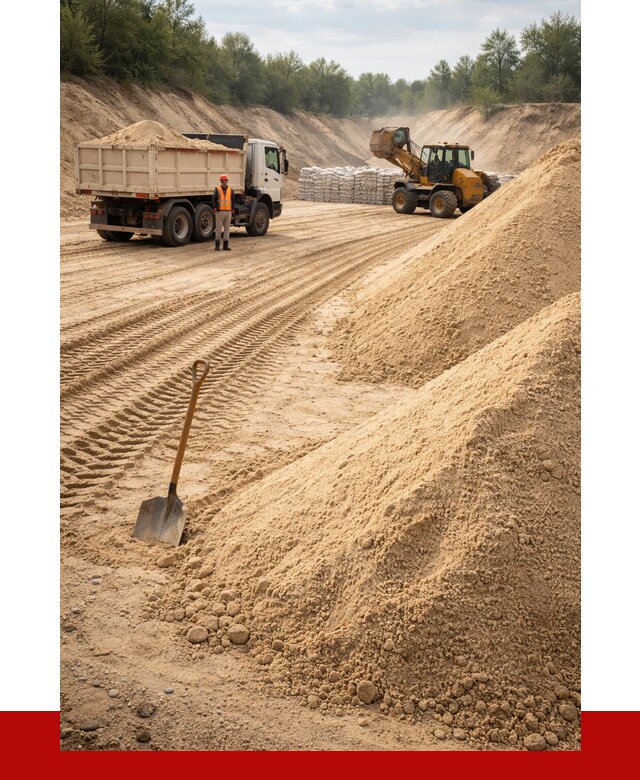 Карьерный песок мелкозернистый в Кимовске от 9277 р. | ПРОНЕРУДКмв