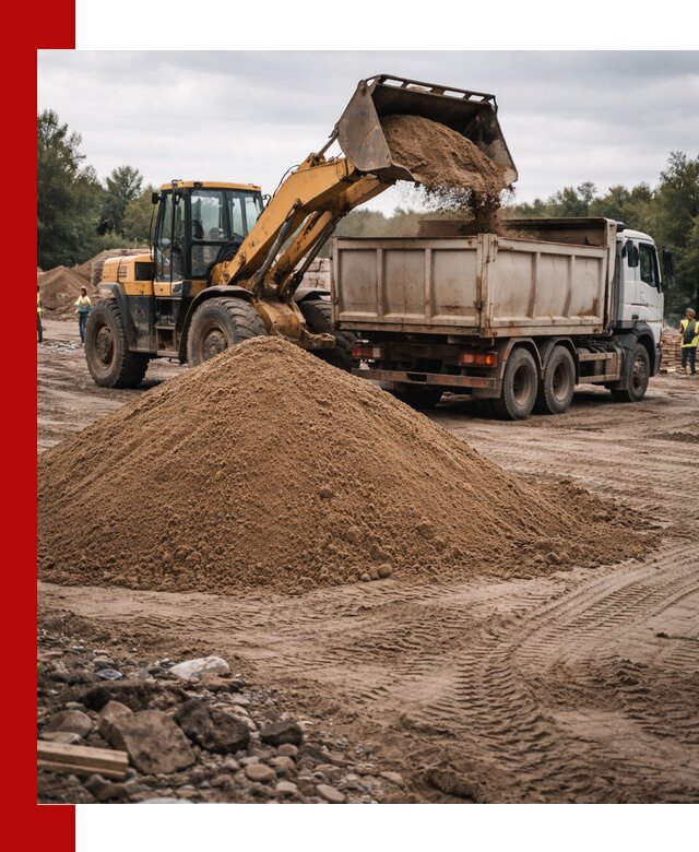 Доставка речного песка навалом в Кимовске быстро и выгодно