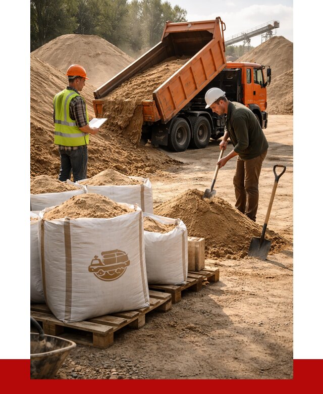 Строительный песок в Кимовске от 2268 р. с доставкой, ПРОНЕРУДКмв