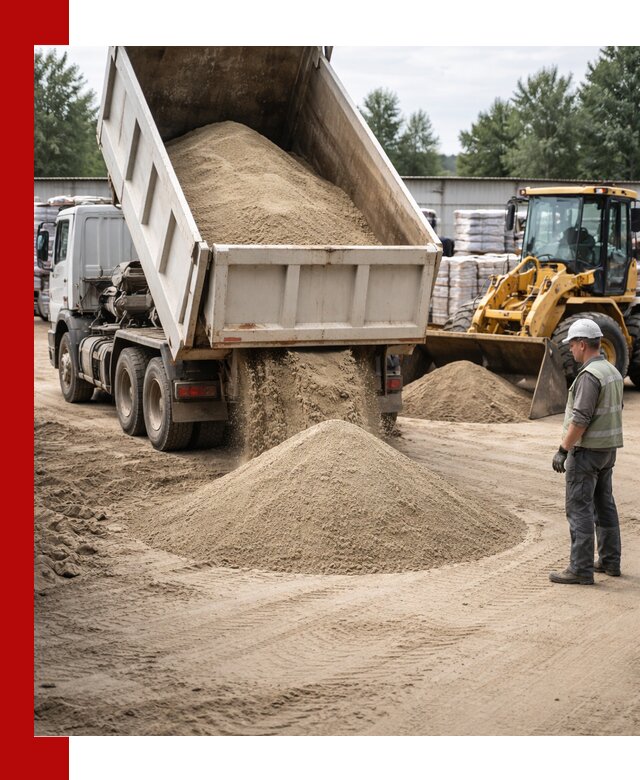 Поставка и доставка песка для бетона в Кимовске