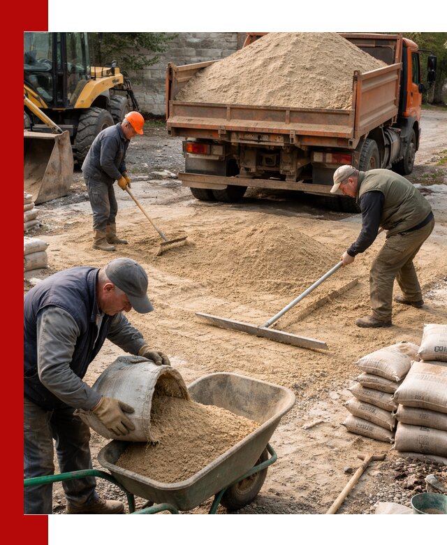 Поставка песка для стяжки в Кимовске с быстрой доставкой