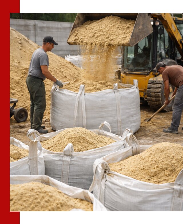 Поставка качественного песка для кладки в Кимовске