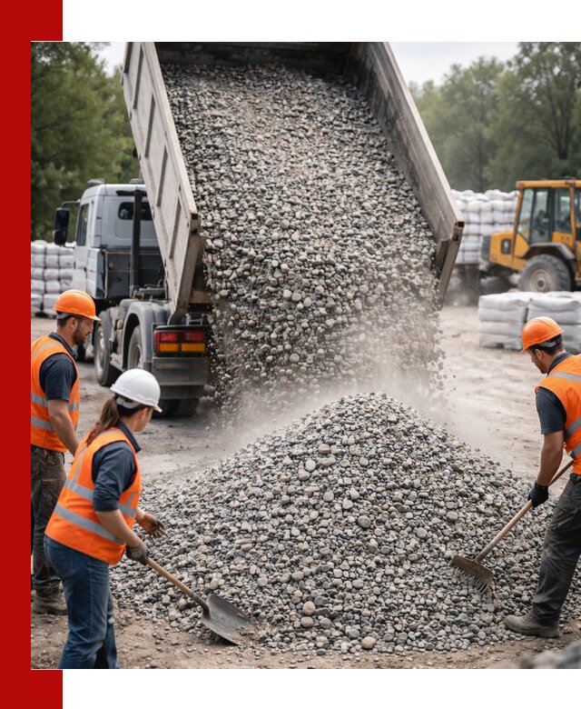 Доставка гравия и камня в Кимовске оптом и в розницу