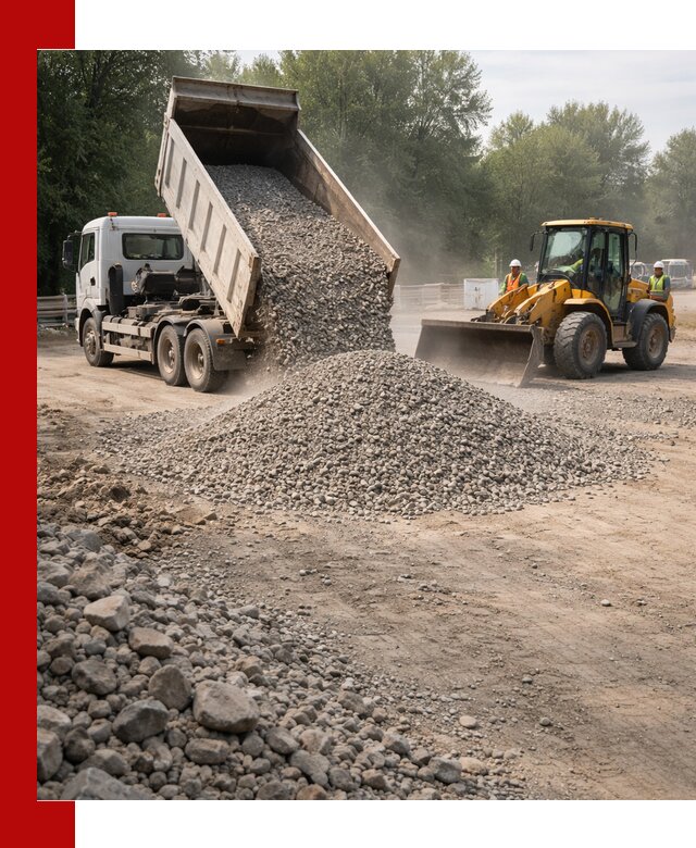 Гравий фракция 5–20 доставка в Кимовске оптом и в розницу