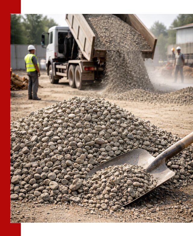 Доставка гравия фракции 20-40 в Кимовске с самосвалами