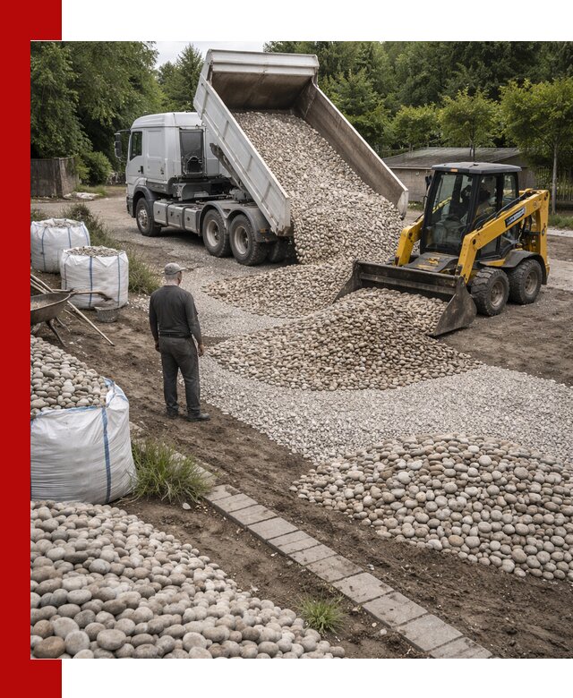 Доставка морской гальки оптом и в розницу в Кимовске