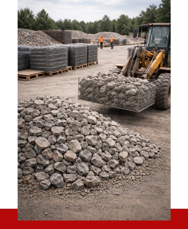 Камень для габионов фракция 70-150 в Кимовске от 4329 р. | ПРОНЕРУДКмв