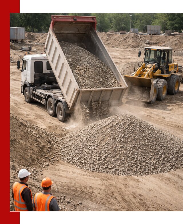 Щебень с песком (ЩГПС С2) с доставкой в Кимовске