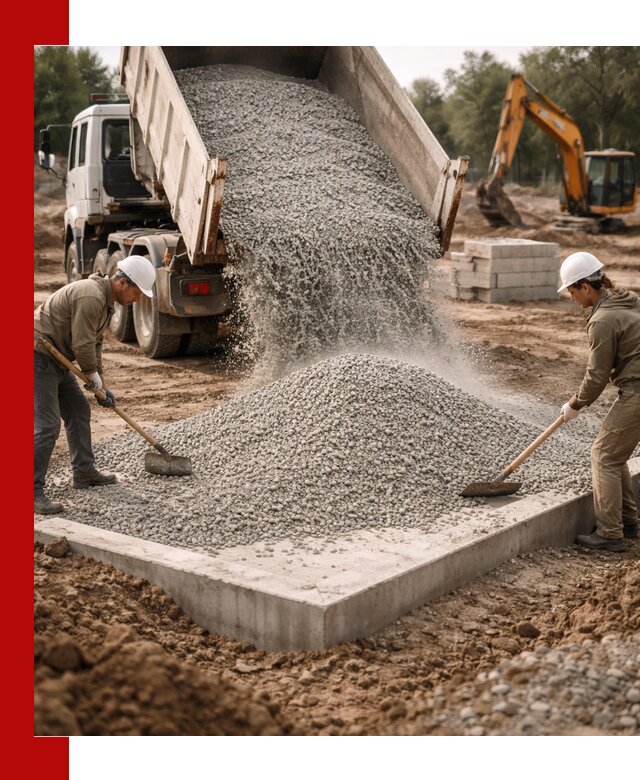 Доставка и продажа отсева для бетона в Кимовске