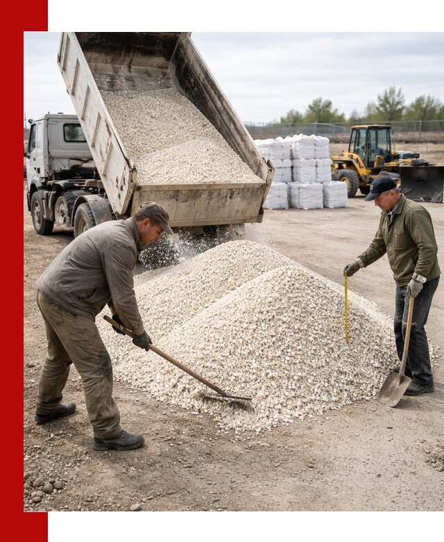 Мраморная крошка с доставкой и разгрузкой в Кимовске