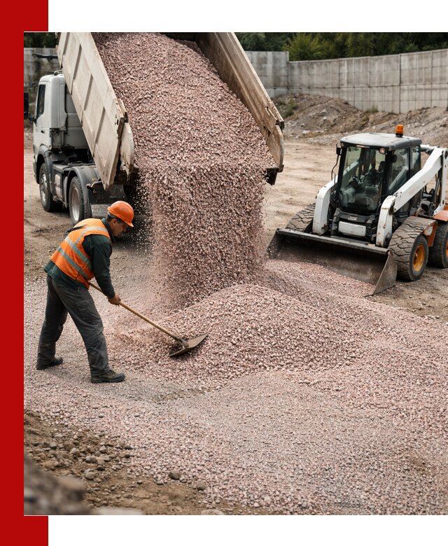 Крошка розовый гранит с доставкой в Кимовске от производителя
