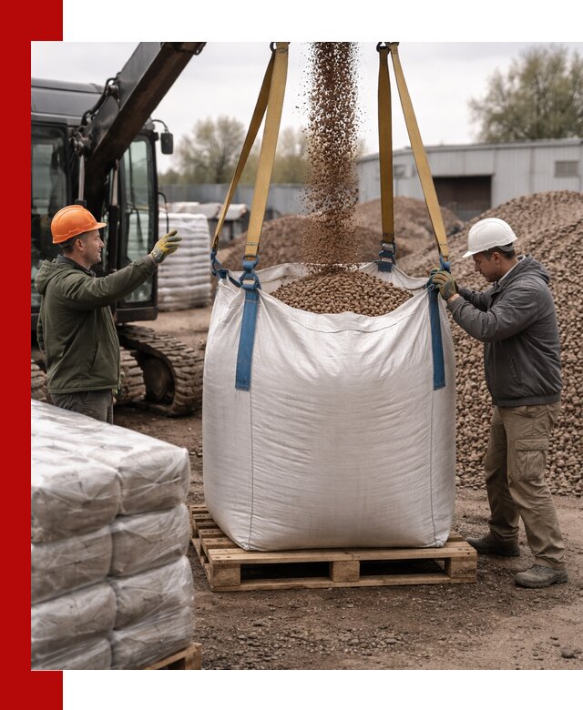 Керамзит в биг-бегах с доставкой в Кимовске