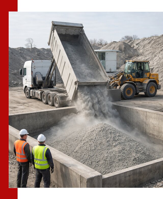 Доставка цемента навалом в Кимовске крупными партиями