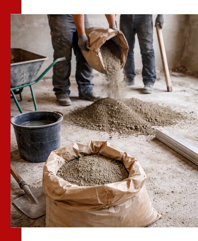 Доставка сухой смеси для стяжки в Кимовске