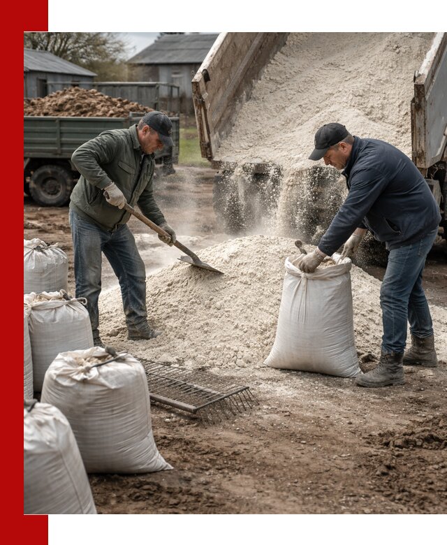 Доставка извести пушонки в Кимовске оптом и мелким оптом