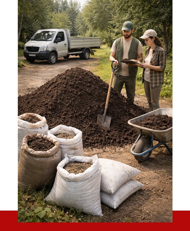 Купить грунт с доставкой в Кимовске от 4639 р. за м3 | ПРОНЕРУДКмв