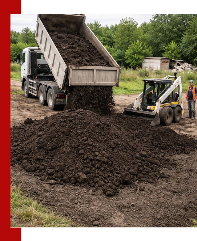 Поставка плодородной земли с доставкой самосвалом в Кимовске