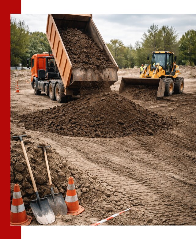 Поставка и доставка планировочного грунта в Кимовске