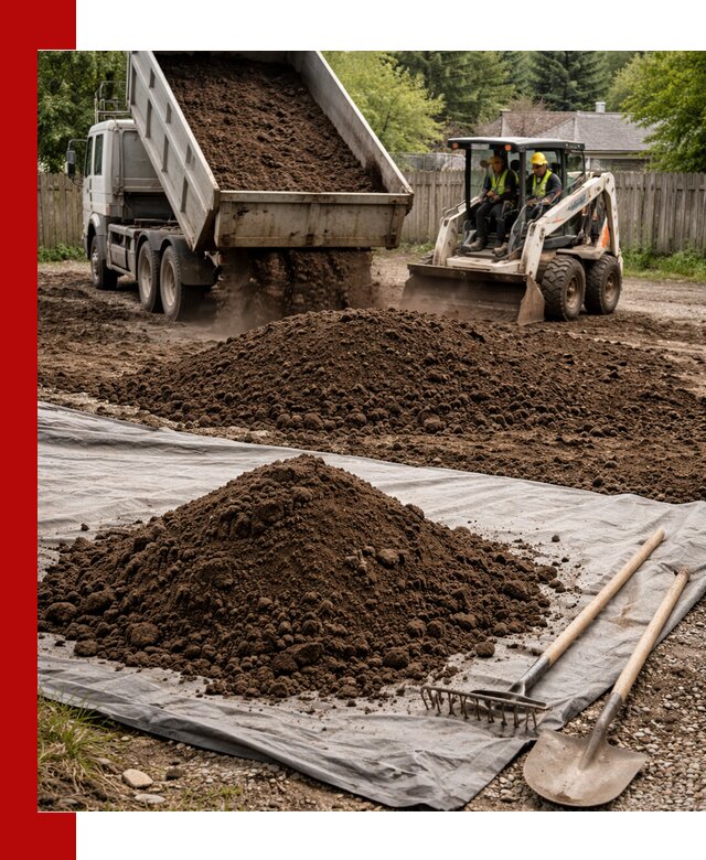 Грунт для отсыпки участка с доставкой в Кимовске