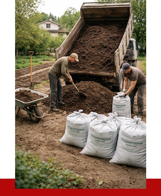 Плодородная смесь в Кимовске от 4329 р./куб с доставкой | ПРОНЕРУДКмв