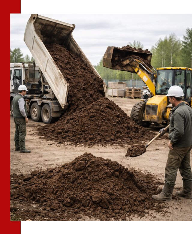 Доставка торфа оптом и в мешках в Кимовске