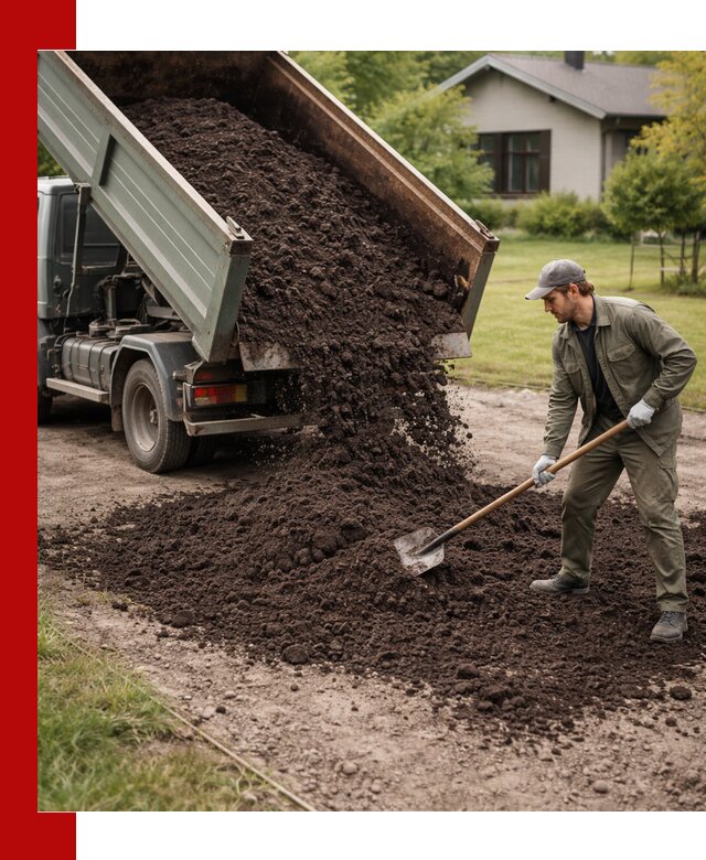 Чернозем для газона с доставкой в Кимовске быстро и качественно