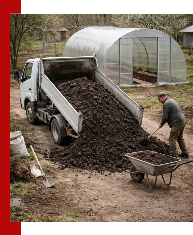 Чернозем для теплицы с доставкой в Кимовске