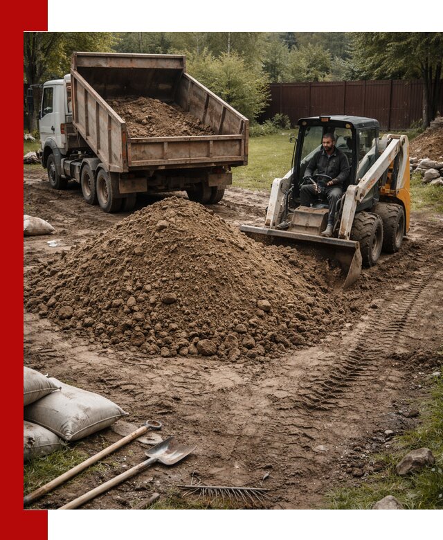 Суглинок для планировки участков в Кимовске с доставкой и выгрузкой